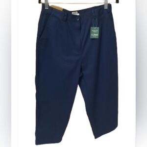 LL Bean Original Fit Blue Cropped Pants  #274907 Size 12